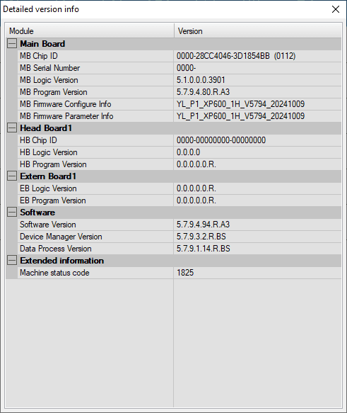 Honsoft printXP troubleshoot - Version Info Details